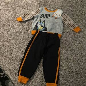 2t bluey sweatpants and sweatshirt set